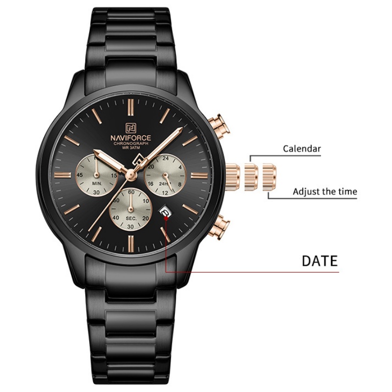 NAVIFORCE Men Quartz Chronogra - огляд і ціна Watch Display Box